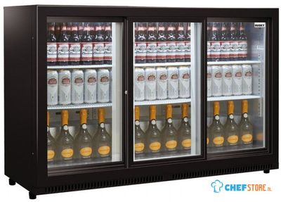 Backbar Koeler - 3 Schuifdeuren - Slot - Prokoeling BB3DSlide