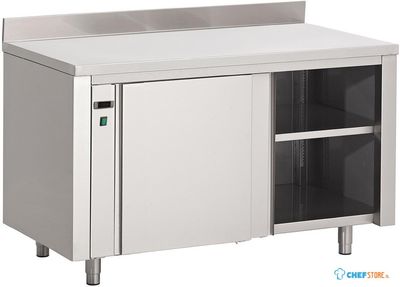 Gastro M RVS warmhoudkast met achteropstand 85x100x70cm |  DS435