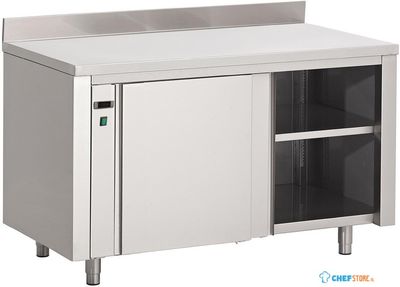 Gastro M RVS warmhoudkast met achteropstand 85x140x70cm |  DS436