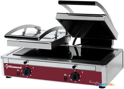 Grill Panini Dubbel Model Vitrokeramisch, Diamond Lgv62/f 1