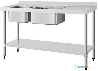 Vogue spoeltafel dubbele spoelbak, Vogue DY824