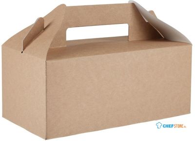 Colpac kraft voedselbakjes composteerbaar klein (125 stuks) | FA361