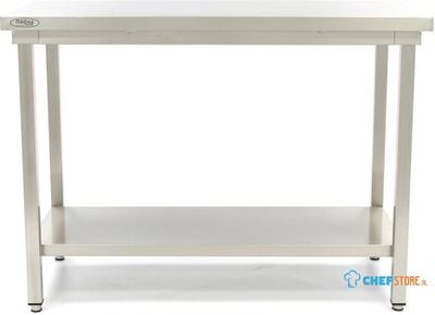 Maxima Werktafel RVS - 140 X 70 cm - Verstelbare Hoogte - 09364012