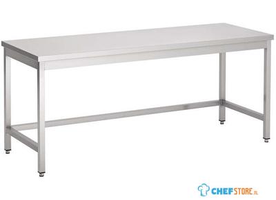 Werktafel | open onderstel | 170cm | RVS | Combisteel | 7812.0201
