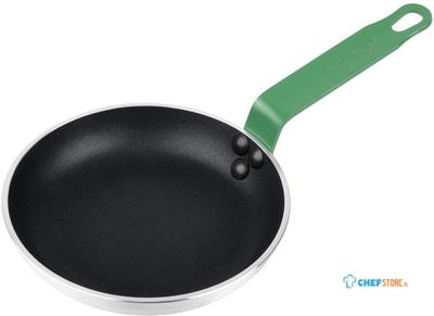 Hygiplas teflon platinum plus anti-aanbak koekenpan 200mm groen handvat, Hygiplas FB470