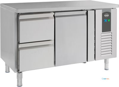 Koelwerkbank | 1 deur & 2 laden | Standard Line | Geforceerd | Combisteel | 7950.0200