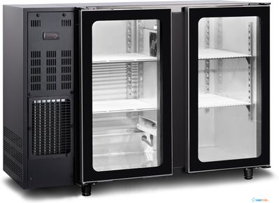 BARKAST - MET COMPRESSOR 1255mm 2 GLASDEUREN - TBC2G 125B