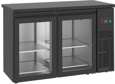 Doorgeefbarkast Voorzien van 2 Glazen Deuren Aan de Voorzijde. Achteraan Bevinden Zich Volle Deuren. - FGB138 DDG