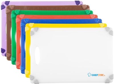 Hygiplas Commercieel Grip Snijplankenset 458x306x12mm (Verpakking 7) - HW001