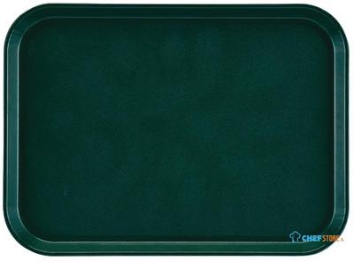 Cambro Epictread rechthoekig antislip glasvezel dienblad donkergroen 35x27cm | DS519