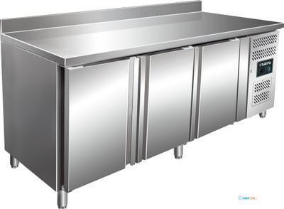 SARO Gekoelde Werkbank met 3 Deuren en Opstaande Rand Model KYLJA GN 3200 TN 1