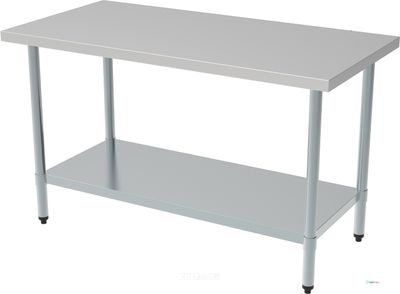 Demontabele RVS Werktafel | Bodemschap | Demontabel | 160cm| Combisteel | 7490.0045 1