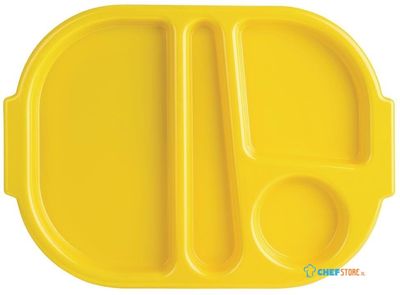 Kristallon dienbladen met vakken 32,2 x 23,6cm geel | DL127