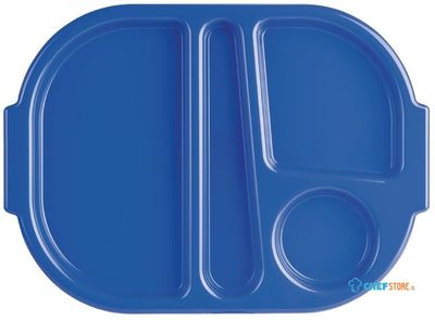 Kristallon dienbladen met vakken 32,2 x 23,6cm blauw | DL129