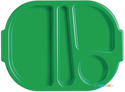 Kristallon dienbladen met vakken 37,5 x 27,8cm groen | U040