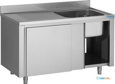 SARO Spoelbakkasten met Schuifdeuren 1400 - 700-2725