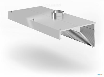 Afzuigkap Voor Muur Montage, HENDI, Profi Line, 1200x700x(H)450mm - HENDI 229316 1