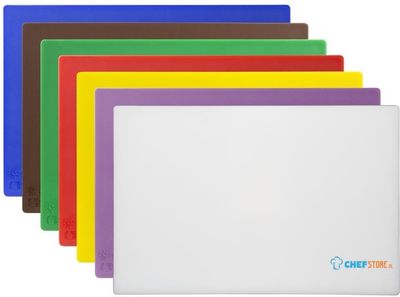 Hygiplas Antibacteriële Snijplanken (set van 7 - 10 mm Hoog) - CH046