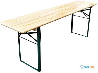Opklapbare Biertafel 220 (l) X 50 (b) cm | Tuinbank | Fn991