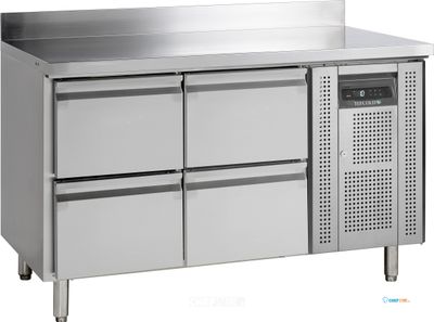 TEFCOLD Koelwerkbank in Roestrvij Staal met GN 1/1-Lades - CK7240