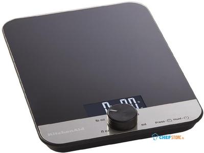 KitchenAid Wereldwijde Digitale Glazen Keukenweegschaal Zwart 5000g - DX298