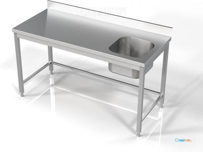 Combisteel 700 Spoeltafel 1 Rechts 1600 | 7812.0625 1