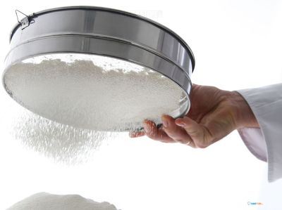 Hendi Bakkerszeef rvs 250x75 mm voor meel, bloem | diameter 25cm | 637807 1