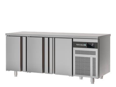 GEKOELDE VRIES WERKTAFEL GASTRO 1/1 - 3 DEUREN - GEVENTILEERD - EURO GN3 BT