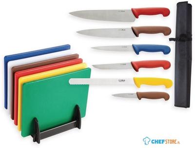 Speciale Aanbieding Hygiplas Snijplanken En Messen Set, Hygiplas S122