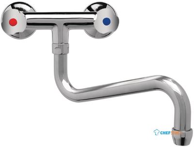 Heavy duty duobloc mengkraan met draaiknoppen en lage uitloop van 25cm | DY390