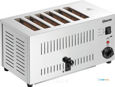 Sleuftoaster TS60, 6 Sleuven, Elektrisch, Bartscher 100197 1