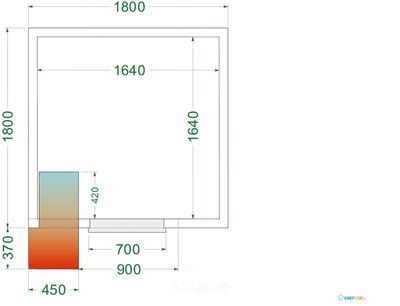 TEFCOLD Koelruimte (Compleet met Monoblock) - CRPF1818