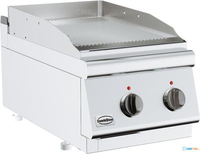 Combisteel Base 700 Bakplaat Elek. Geribd Enk Tafelmodel | 7178.0245 1