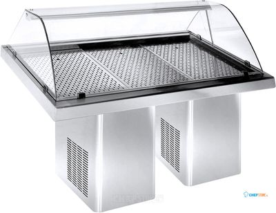 Combisteel GEKOELDE VISVITRINE 1.9 - 7083.0015 1