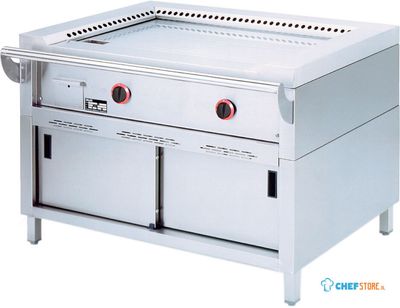 Gas teppanyaki 2 zones kast schuifdeuren TPG2-12 | Diamond | TPG2-12 1