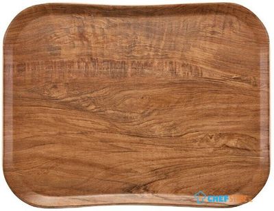 Cambro Century Dienblad Bruin Olijfhout Dessin 33 X 43cm | Fe484