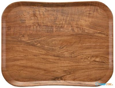 Cambro Century Dienblad Bruin Olijfhout Dessin 33 X 43cm | Fe484