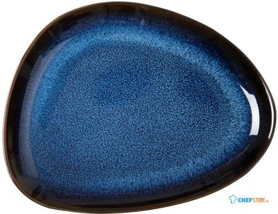 Olympia JK243 Luna aardewerk driehoekige borden middernachtblauw 207x158mm (6 stuks)