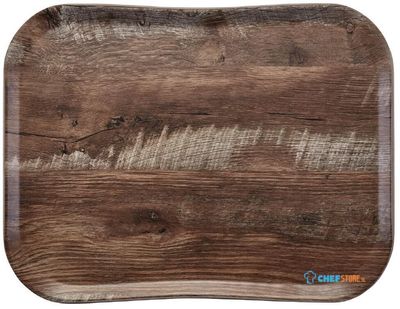 Cambro Century Dienblad Donker Eiken Dessin 33 X 43cm| Fe482