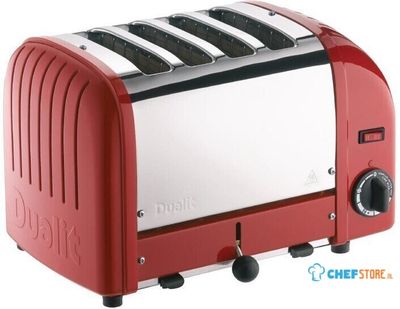 Dualit Vario broodrooster | 4 sleuven | rood | 40353 | GD394
