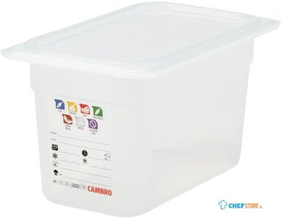 Cambro JN514 Safetrak IML polypropyleen voedselopslagbak 1/4 GN 150mm