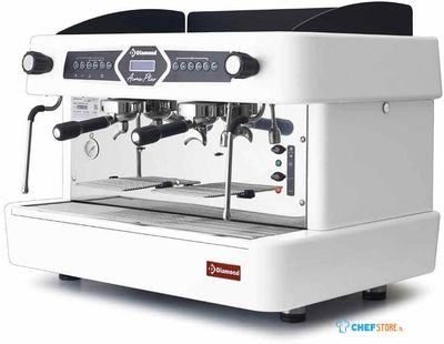 Diamond Espresso machine 2 groepen, automatisch (met display) - WIT | AROMA/2EW 1