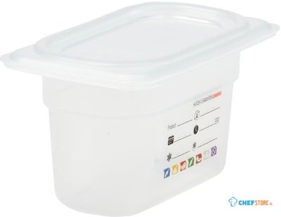 Cambro JN519 Safetrak IML polypropyleen voedselopslagbak 1/9 GN 100mm