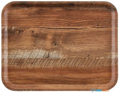 Cambro Madeira gelamineerd dienblad bruin eiken 46cm | DR586