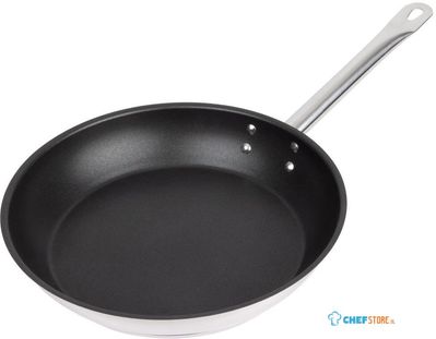 Vogue Platinum Plus Teflon Anti-Aanbak RVS Koekenpan 28cm - Vogue FC097