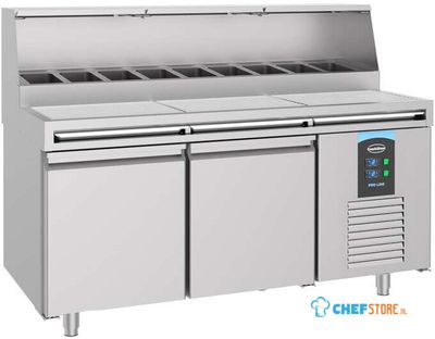 Pizzawerkbank 2 Deuren | Combisteel | 7489.5300