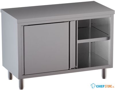 Diamond TA106-SA1 Neutraal werktafelkast met schuifdeuren