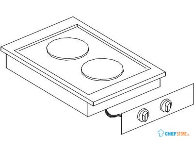 El. Kookunit 2 Pl. | Combisteel | 7266.0025 1