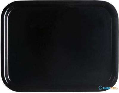 Cambro Capri Dienblad Glad Oppervlak Zwart 320x530mm - CX370