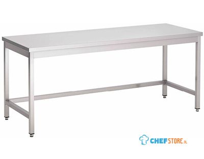 Gastro-Inox Werktafel van RVS Zonder Onderblad, 800(l)x600(d)x880(h)mm - 301.192